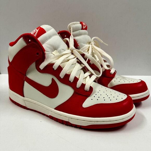NIB Nike Dunk High College Pack Sail Action Red-Sail Size 10 - Picture 1 of 12